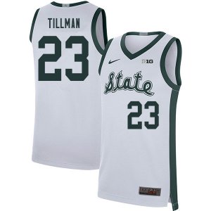 Men Xavier Tillman Michigan State Spartans #23 Nike NCAA 2020 Retro White Authentic College Stitched Basketball Jersey RF50G38XC
